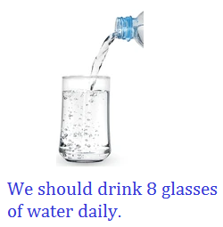 Water is also an important part of our diet